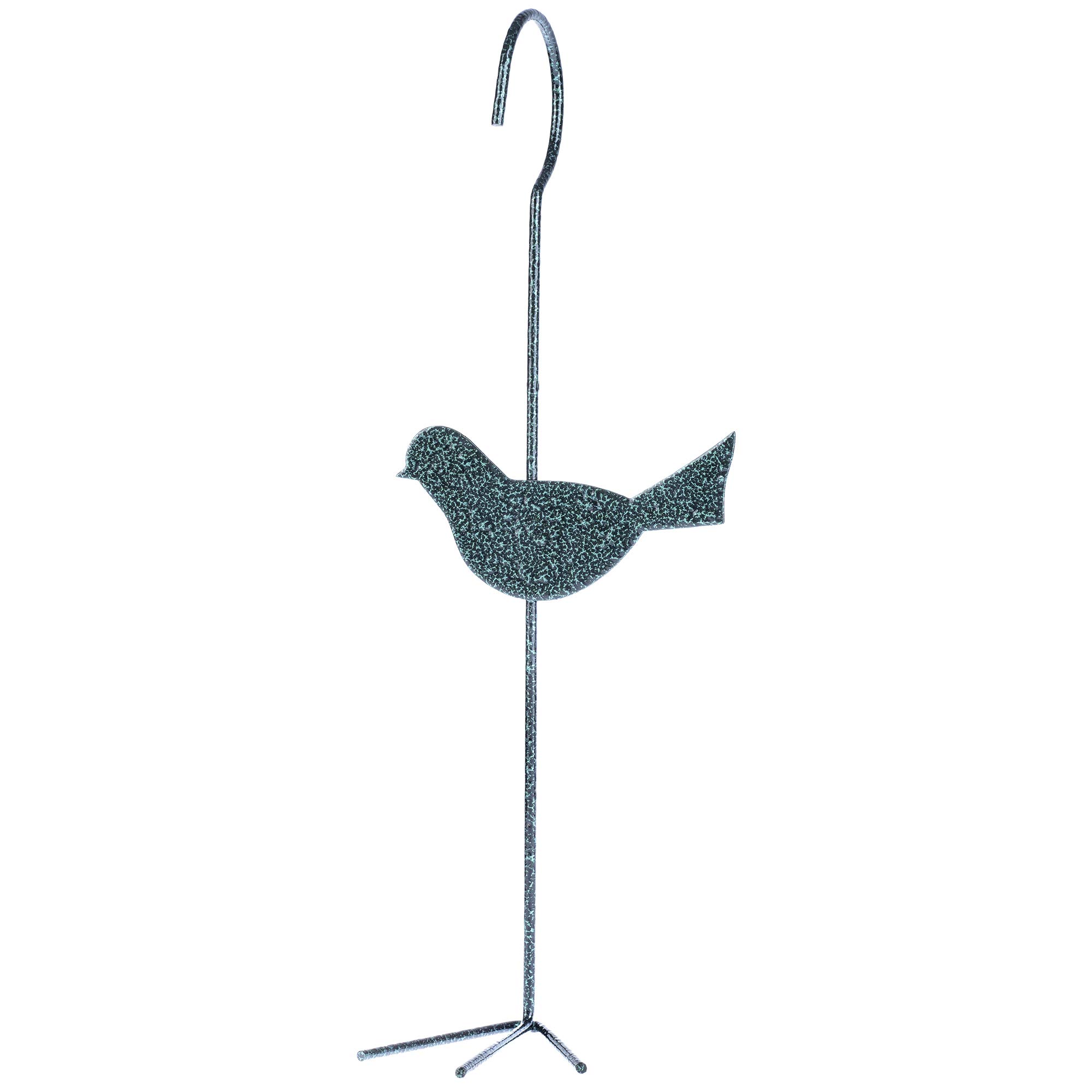 Mangeoire Oiseaux Hibou En Métal Suspendue - Design Décoratif Pour Jardin Et Terrasse