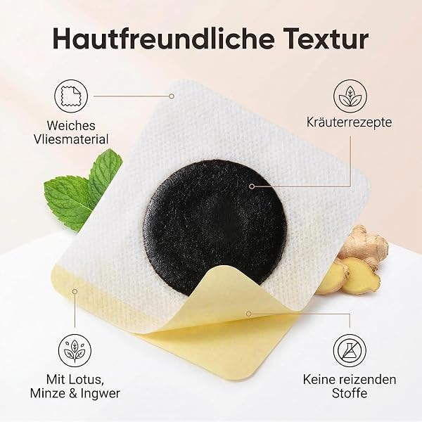 Abnehmpflaster-120 Stück - Natürliche Kräuterextrakte zur Hautstraffung und Konturierung - Sanfte Anwendung für das tägliche Wohlbefinden - Diskret unter der Kleidung - 5
