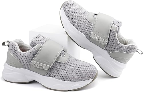 Miniatura 6 de Ortho+rest Zapatos ortopédicos para caminar con cierre ajustable, para edema, fascitis plantar, juanetes, artritis, pies hinchados