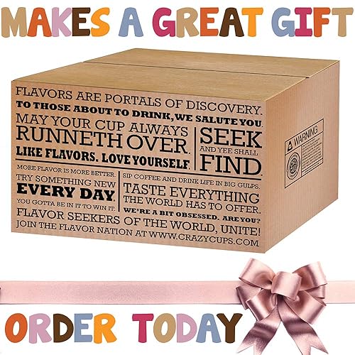 Miniatura 24 de Café saborizado en cápsulas de café de una sola porción, paquete variado de café de sabor para máquina Keurig K de Crazy Cups, 20