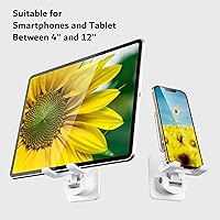 Vista 3 de pzoz Soporte de pared para teléfono celular, extensible y ajustable para espejo, baño, ducha, dormitorio, cocina, caminadora, compatible con iPhone