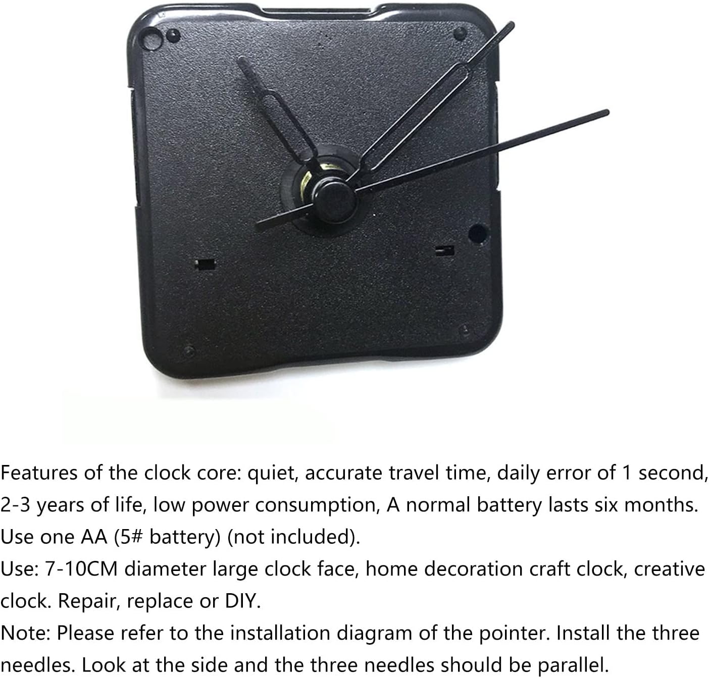 Wall Clock Movement Mechanism Clock Repair Part Include Hands Clock Replacement Accessories