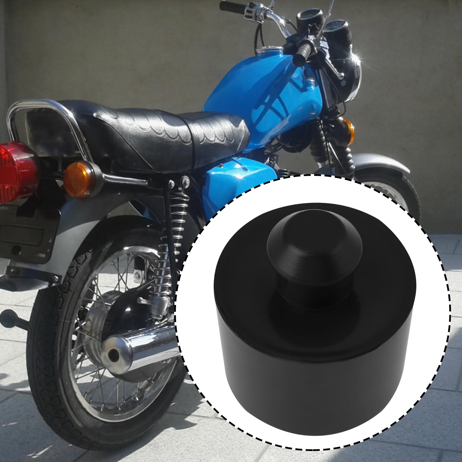 Tampone in gomma e acciaio Tipo KRA forma bombata con filettatura esterna | IT