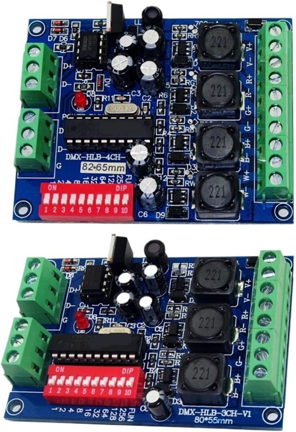 1PCS 3CH 4CH decoder DMX512 LED Light Strip Constant Current Controller DMX-HLB-3CH 4CH-350MA 700MA RGBW LED Light Module(WS-DMX-HLB-3CH-350MA)
