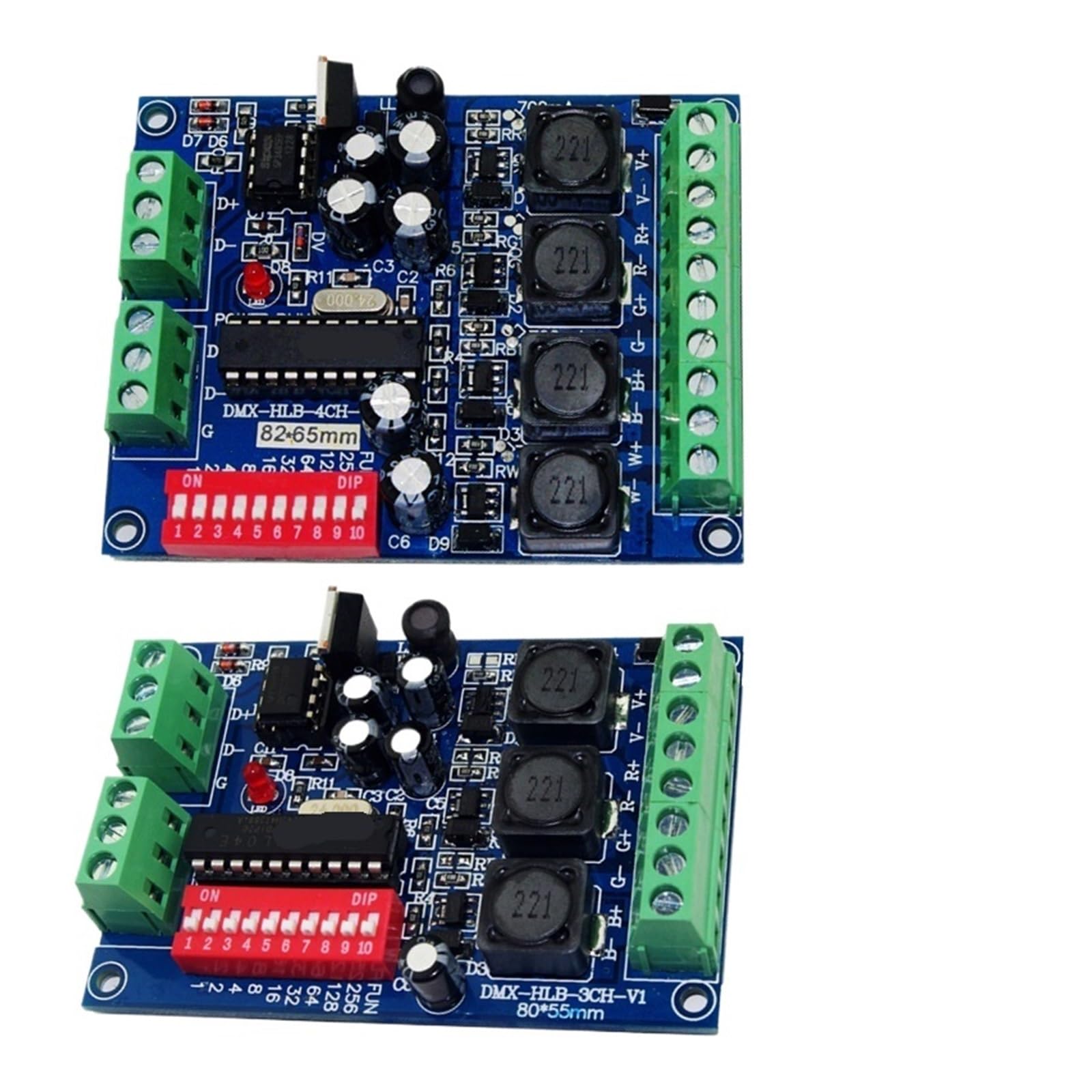 ZXAOMMBEA 1PCS 3CH 4CH decoder DMX512 LED Light Strip Constant Current Controller DMX-HLB-3CH 4CH-350MA 700MA RGBW Module(WS-DMX-HLB-3CH-700MA)