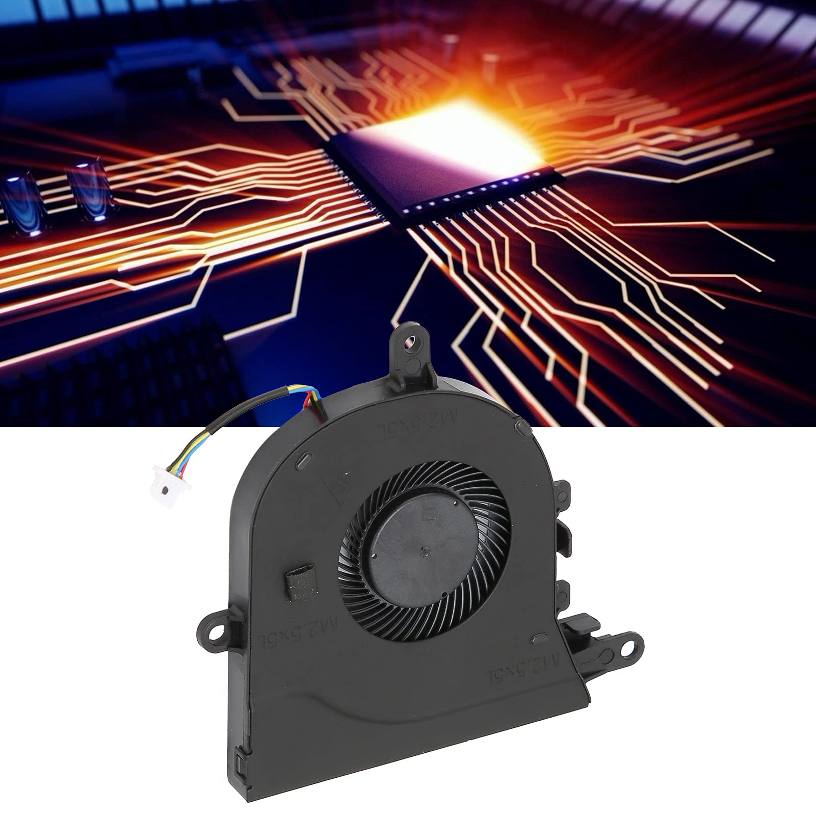 Ventola di Raffreddamento CPU di Ricambio per Laptop Latitude 3590/E‑3590/Inspiron 15‑5570/5575, Ventola di Raffreddamento CPU Universale Raffreddamento Aria CPU, per Computer