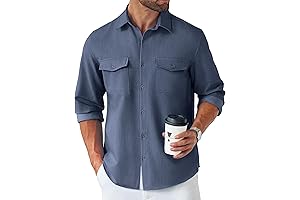 Essential Men's Long Sleeve Denim Shirt: Smart Casual Elegance for Every Occasion