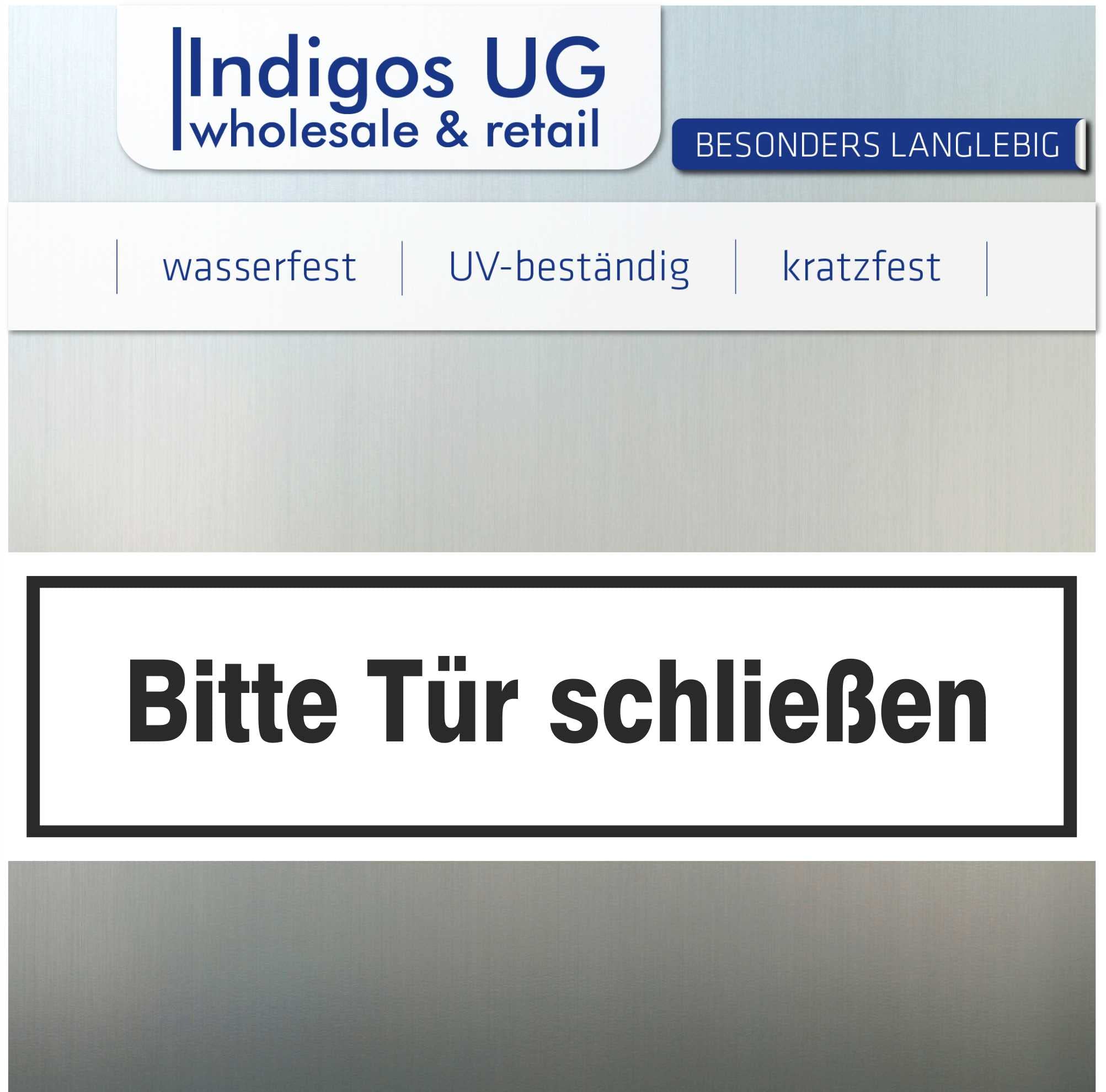 INDIGOS UG - Cartello in PVC 5 mm – Adesivo – Segnale di avvertimento per la marcatura di funzionamento