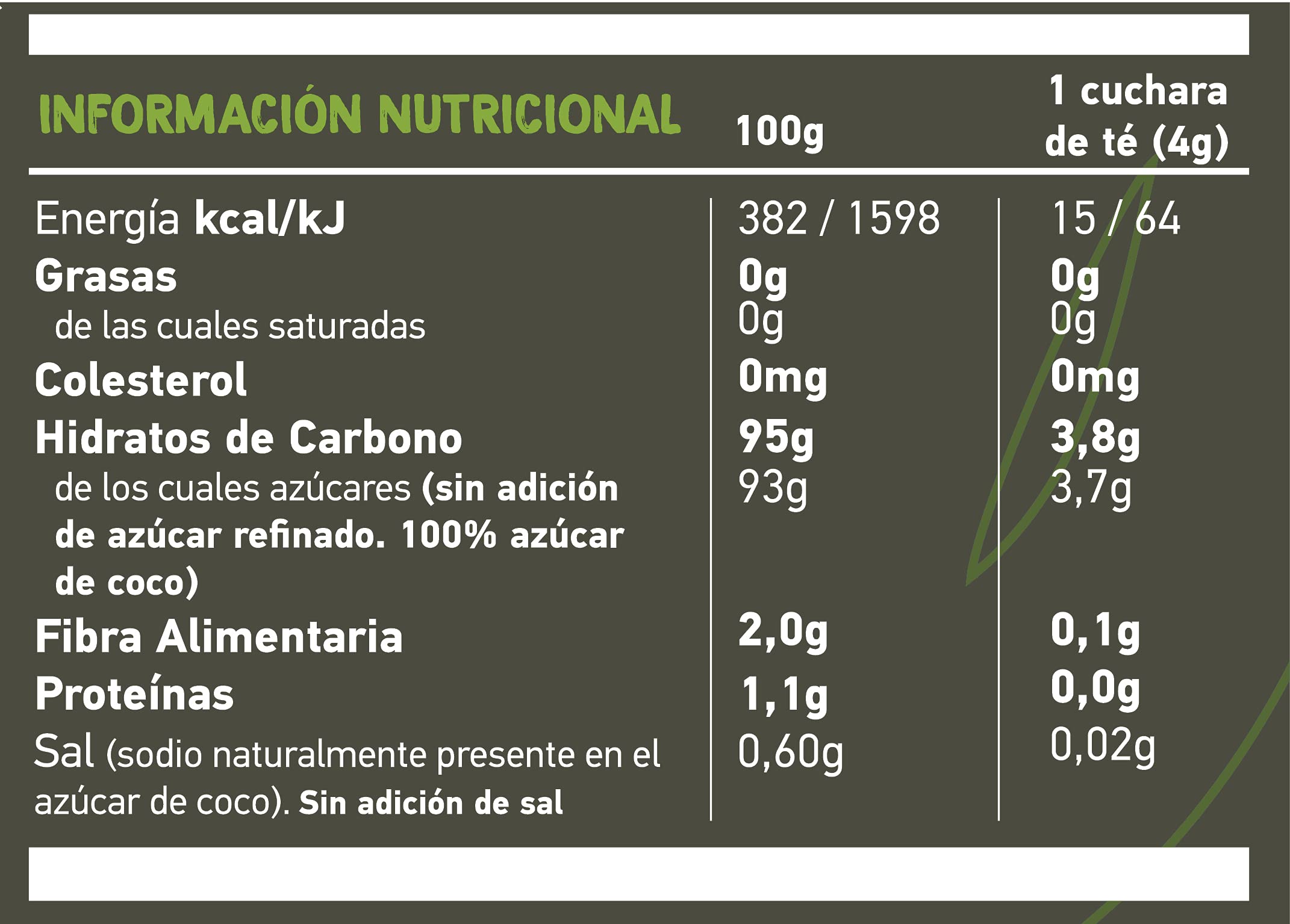 Azúcar de Coco | BAMBOO STORY | Ecológico | Bio | Puro | 200g