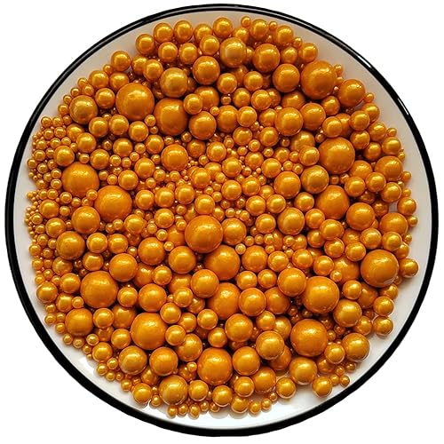 Miniatura 8 de Eastron Gránulos comestibles de azúcar de perlas rosadas, tamaño mezclado, decoración de pasteles, decoración de cupcakes, decoración de galletas,