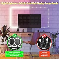 Vista 7 de Cuerda de luz LED de neón de 65.6 pies, conectable y cortable, 6000K, luces de neón de luz diurna, IP65 impermeable, iluminación de cuerda