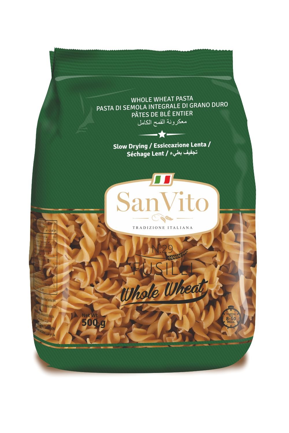 San Vito Whole Wheat Pasta, Fusilli (N.59), 500 g (B01KOC8EZQ) Amazon Price History, Amazon Price Tracker