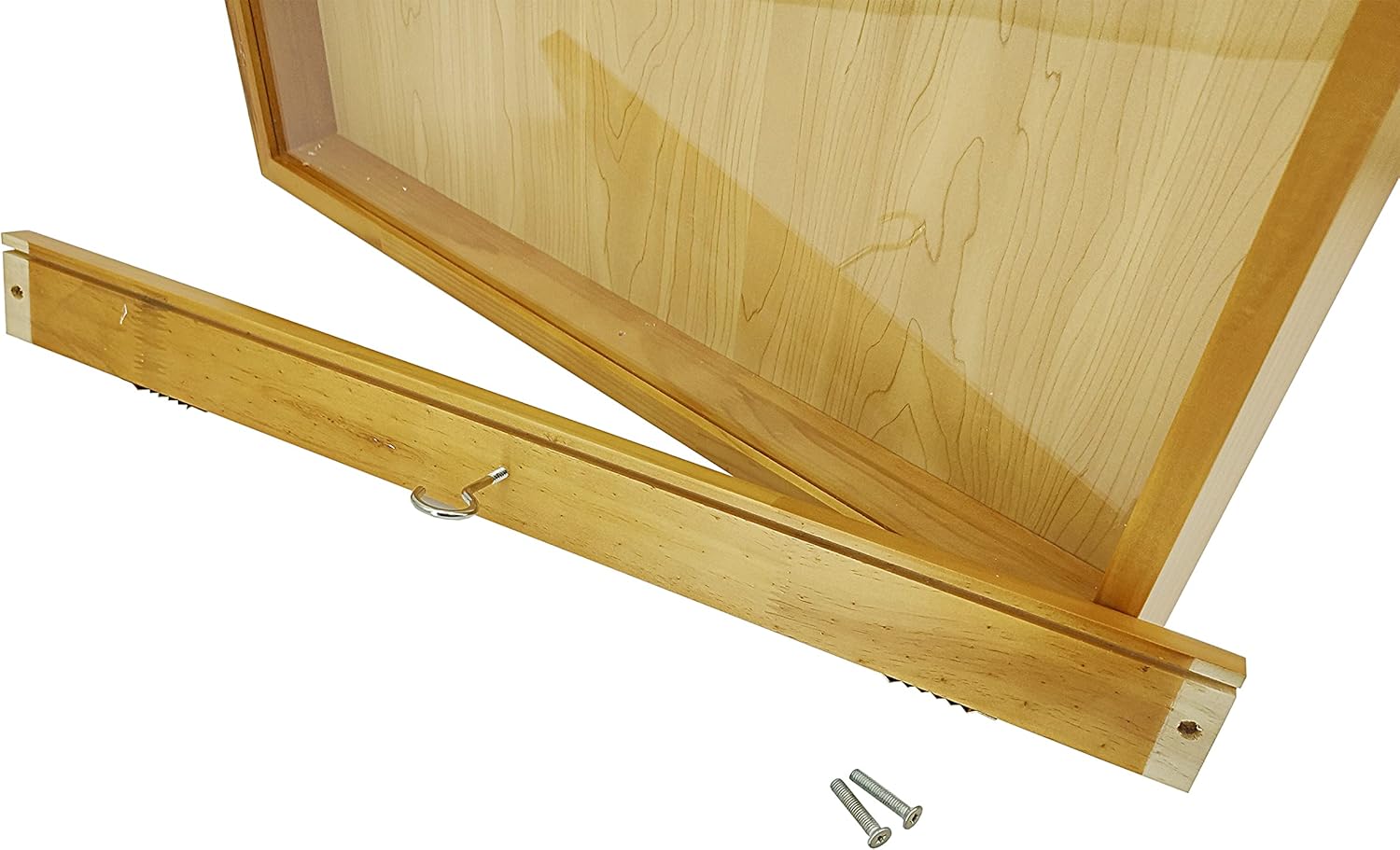 FixtureDisplays® Golden Oak Finish Shadow Box Jersey Display case 100011