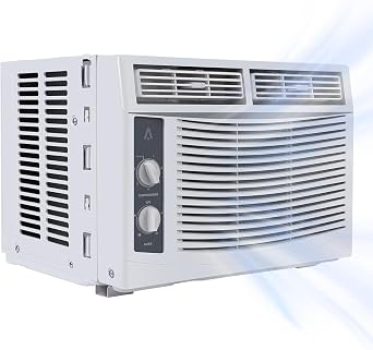6000 Btu U-Shaped Window Air Conditioner, WiFi & App Control, Ultra Quiet, Enabled Saddle Window AC Unit Cools Up to 300 Sq. ft, Cooling, Dehumidifier, Flexible for Home/Office