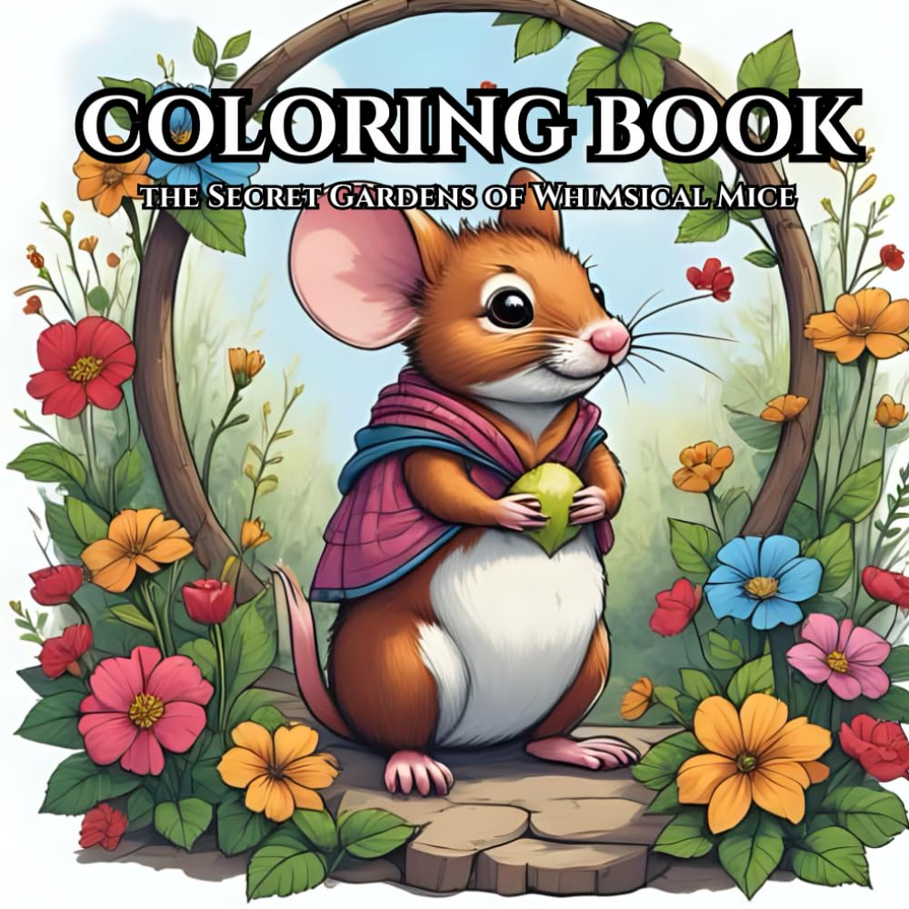 The Secret World of Whimsical Mice Coloring Book: 50 Enchanting Garden Adventures with Adorable Mice to Color | A Gentle Coloring Escape: Whimsical ... Your Colors (Magical Garden Coloring Books)