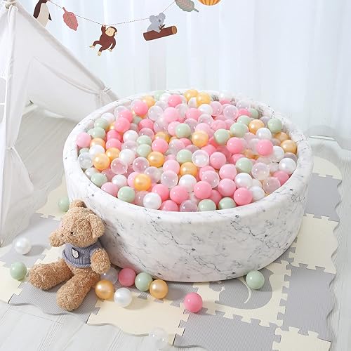 Vista 88 de STARBOLO Ball Pit Balls for Toddlers Phthalate Free BPA Free Non-Toxic Crush Proof Play Balls for Toddlers Kids Pool Playhouse Pack of 100 200 500