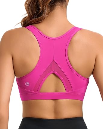 RUNNING GIRL Sports Bras for Women High Support Moulded Cup High Impact Sports Bras Racerback Workout Running Yoga Bra