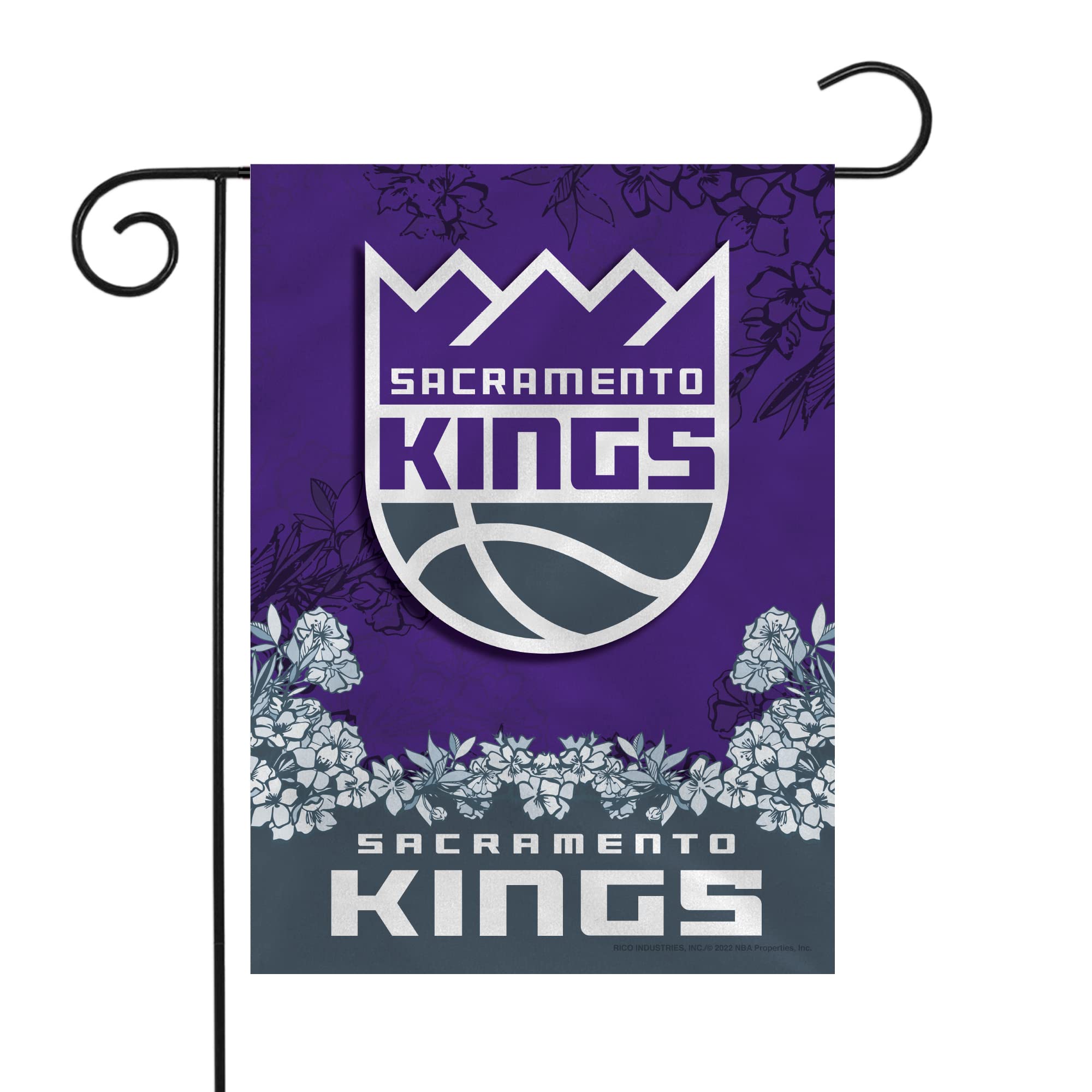 Rico Industries NBA Sacramento Kings Primary 13" x 18" Double Sided - patio lawn and garden | Mubboo