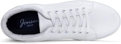 Jousen Men's White Shoes Casual White Sneakers