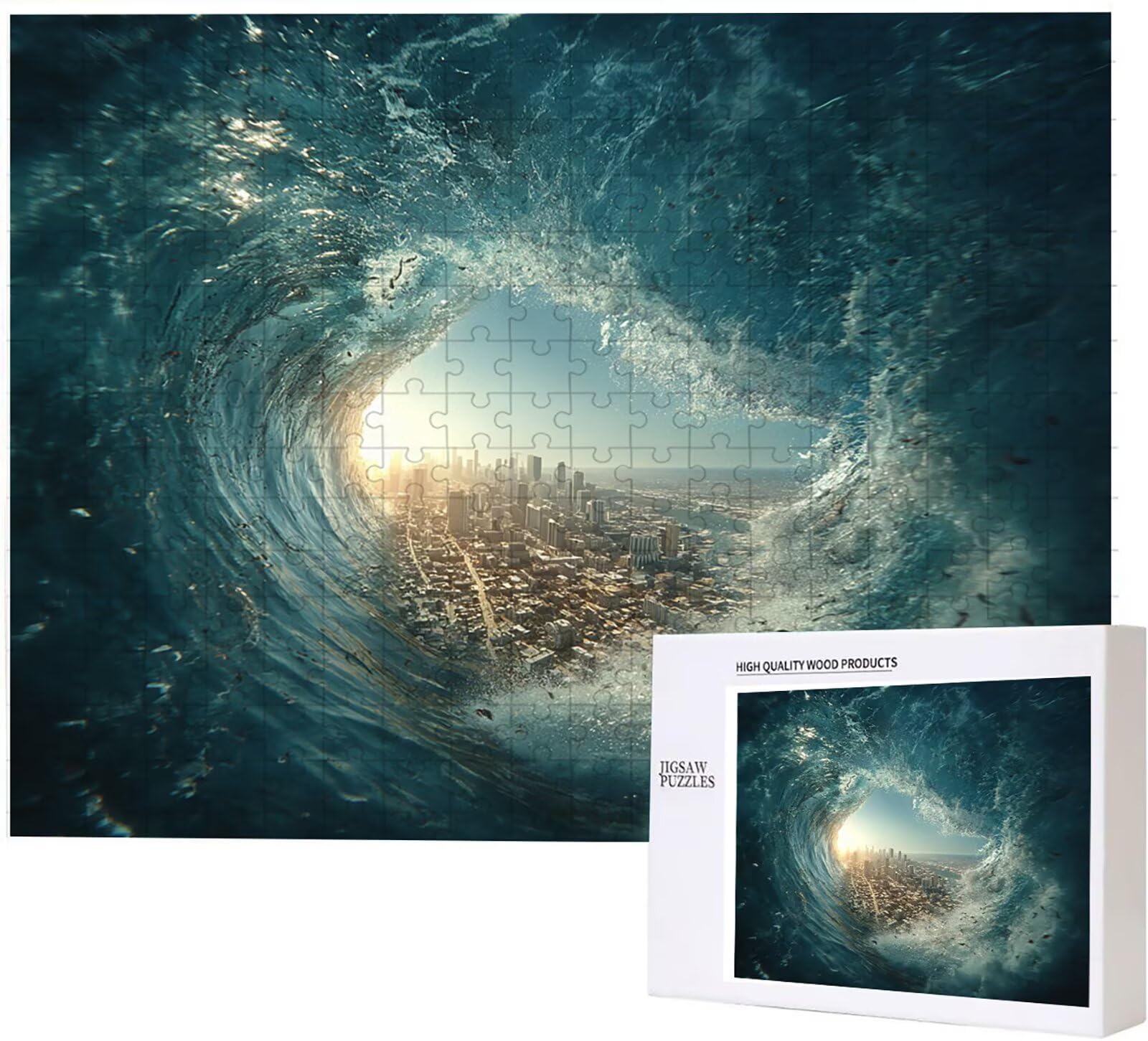 2000 Pezzi di Puzzle, giallo Hamburger 2000 Pezzi di Puzzle per Adulti, Regalo Anniversario, Regalo Natale, Decorazione Della Casa, Prevenzione Della Degenerazione Cerebrale Negli Anziani PjY1130 2-J