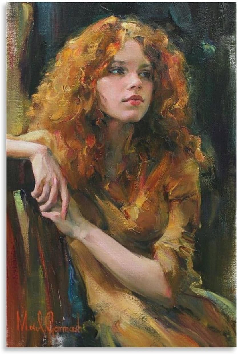 Art Poster Oil Painting Realistic Freehand Body Painting Room Decoration Poster Wall