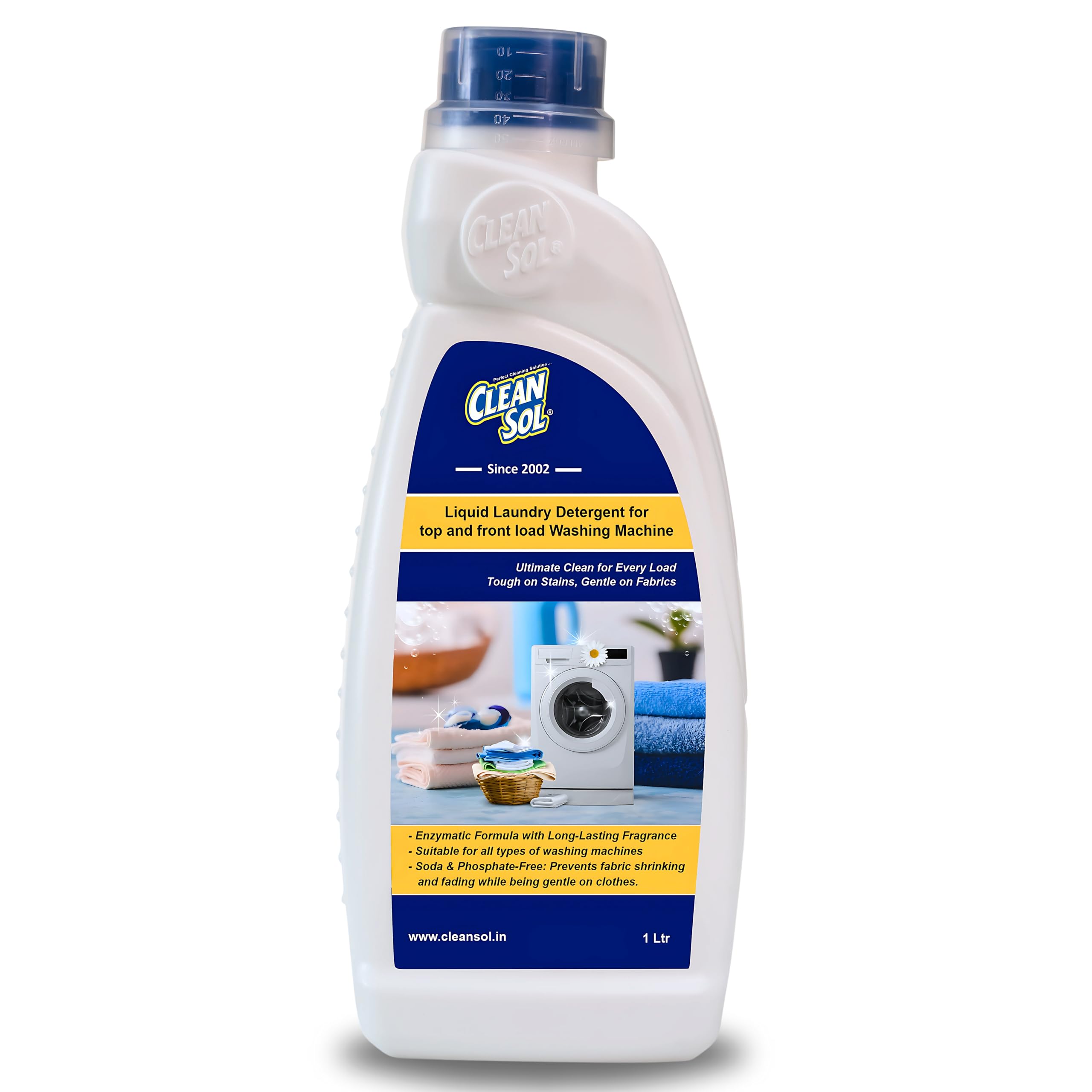 Cleansol Liquid Laundry Detergent for top and front load Washing Machine - 1 litre (B08WWFWP1C) Amazon Price History, Amazon Price Tracker