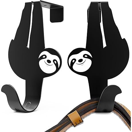 Hanging Sloth Gift Idea Over the Door Hanger Hook