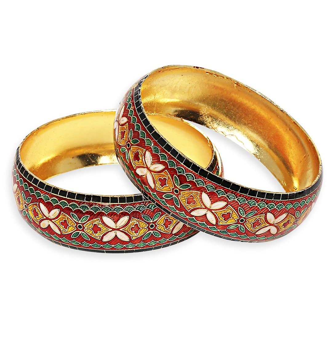 See full amazon price history chart for fabula Jewellwey Set of 2 Red & Green Meenakari Floral Design Brass Bangle Kada Set for Women & Girls Stylish Latest Size 2.6 (BHC8_AMR1) fabula Jewellwey Set of 2 Red & Green Meenakari Floral Design Brass Bangle Kada Set for Women & Girls Stylish Latest Size 2.6 (BHC8_AMR1) (B0BN47ZQNS) Amazon Price History, Amazon Price Tracker