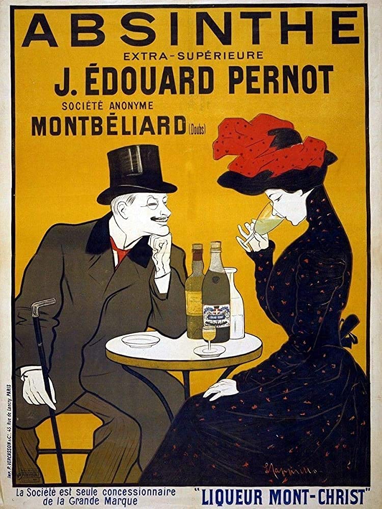 Preeklen Tin Sign 003 French Absinthe Pernot Retro Travel Metal Tin Sign Home Decor 6X8 Inch