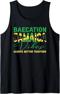 Baecation Jamaica Vibes Matching Couple Vacation Trip Tank Top