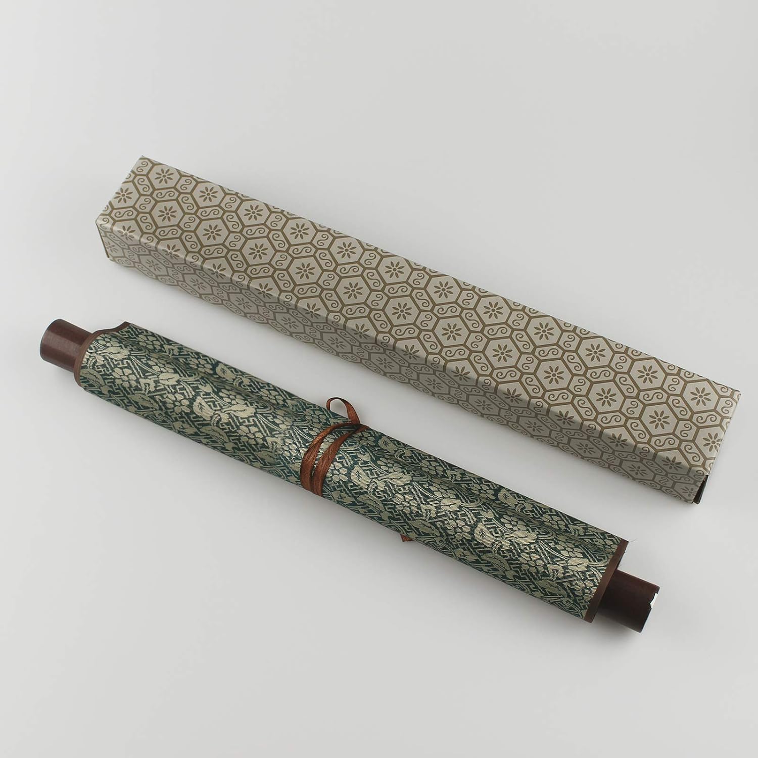 AtfArt Seta Asiatica Decorazione Della Parete - Jiang Shan Duo Jiao Fiume Paesaggio - Bella Arte Cinese Da Parete - Arredamento Orientale (91x30 cm)