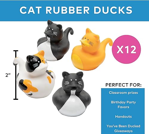 Miniatura 2 de Fun Express Gato de vinilo Gato Duckies (12 piezas)