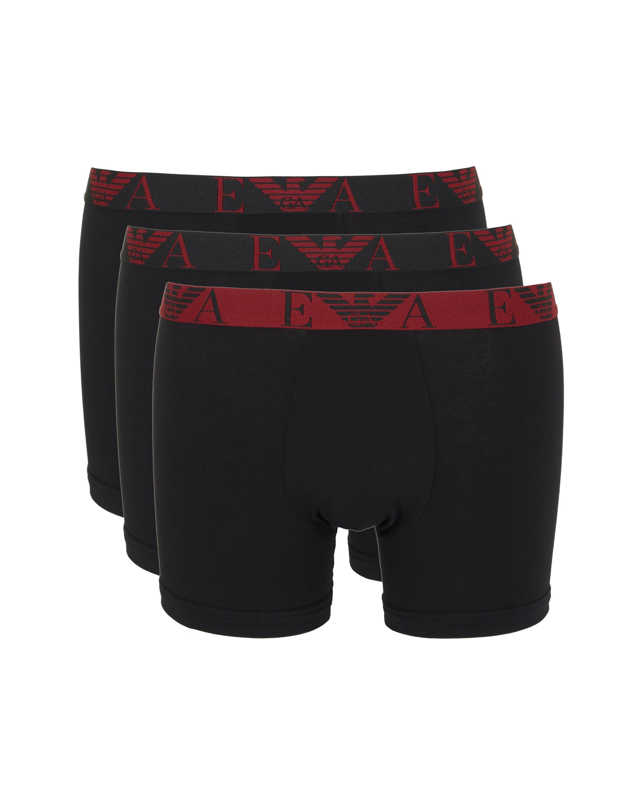 Emporio Armani Man's Bold Monogram 3-Pack Boxer Black XXL