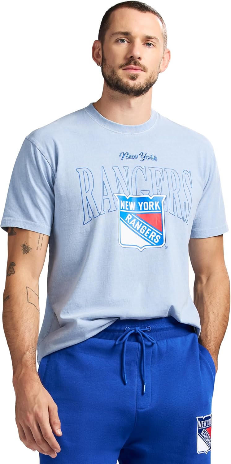 GAME 7 NHL Mens X NHL Men's Officially Licensed Graphic Short Sleeve Lightweight Classic Crew Neck Cotton T-Shirt