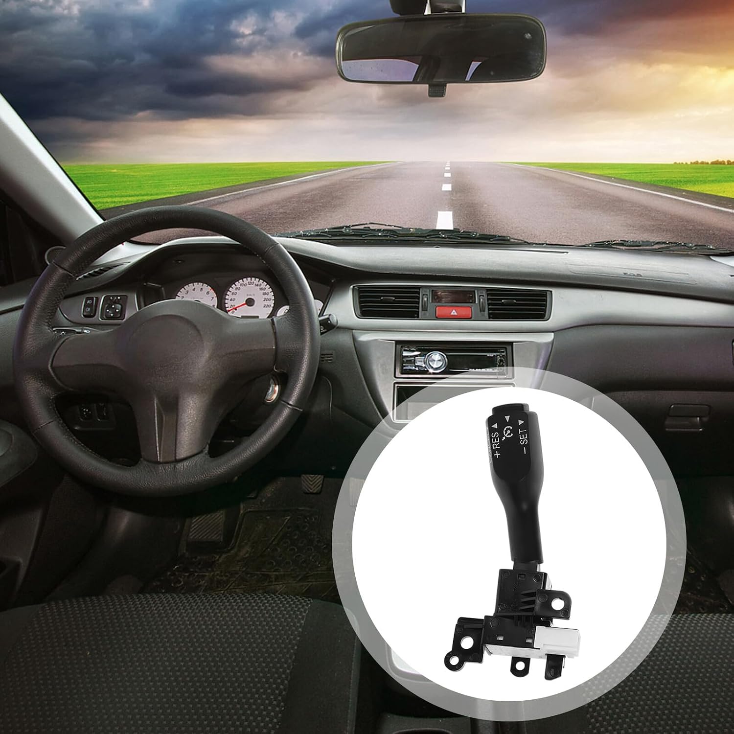 Universal Cruise Control Switch Replacement, Practical Sturdy Auto Cruise Control Repairing DIY Parts, Car Interior Electronic Switch Compatible with Select Models