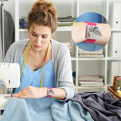 Miniatura 6 de Alfiler magnético de costura de muñeca con 100 piezas de cabeza de bola de 1.5 pulgadas, juego de alfileres de costura magnéticos para muñeca,