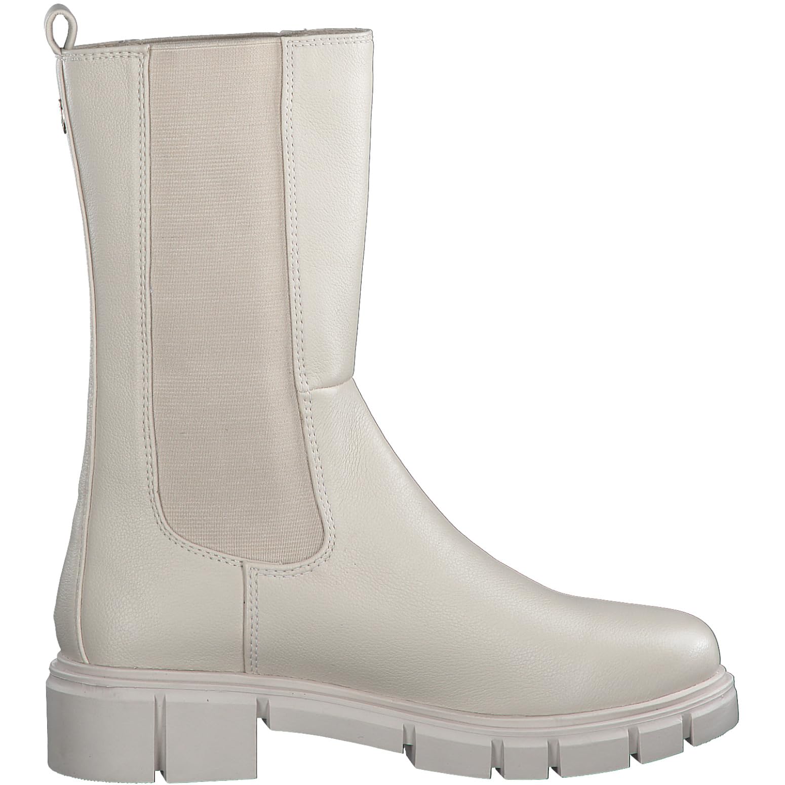 MARCO TOZZI Damen Chelsea Boots aus Kunstleder Blockabsatz, Beige (Cream), 42 – Ansicht 4
