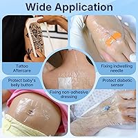 Vista 6 de ClearShield Apósito de Película Transparente 4" x 4.75" Paquete de 50, Vendajes Impermeables Transpirables Hipoalergénicos, Parche Adhesivo