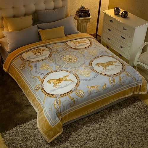 Miniatura 2 de Manta pesada y cálida de felpa de forro polar de invierno, tamaño King, manta pesada de visón coreano, suave y cálida, manta de cama Raschel