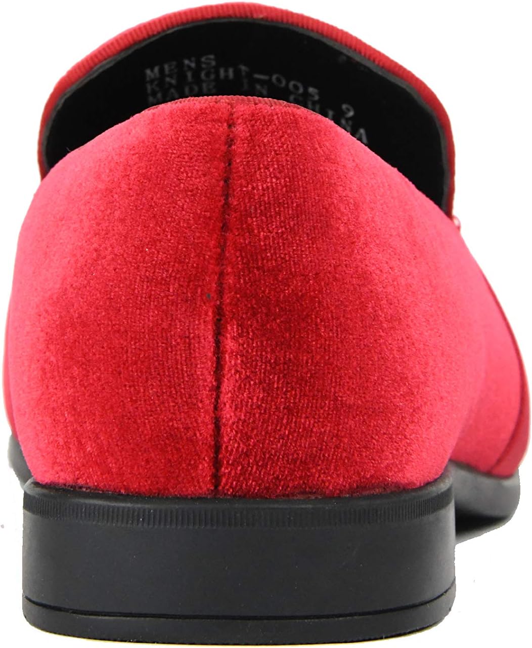 Amali King - Men's Slippers - Mens Loafers - Designer Shoes for Men - Tuxedo Shoes - Velvet Loafers Men - Embossed Paisley Pattern, Satin Band and Trim - Image 4