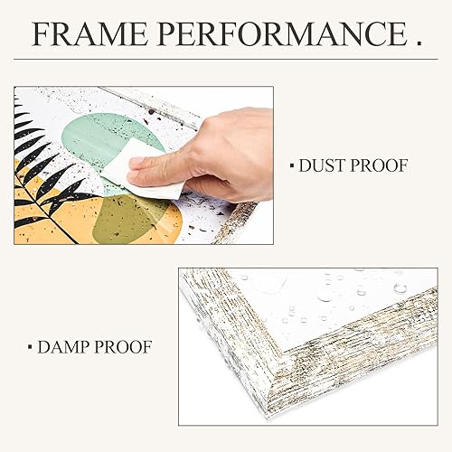 Miniatura 7 de TWING Marcos de fotos rústicos de 11 x 14 pulgadas, marco de collage de fotos blanco envejecido para decoración de pared, fotos de 8 x 10 pulgadas