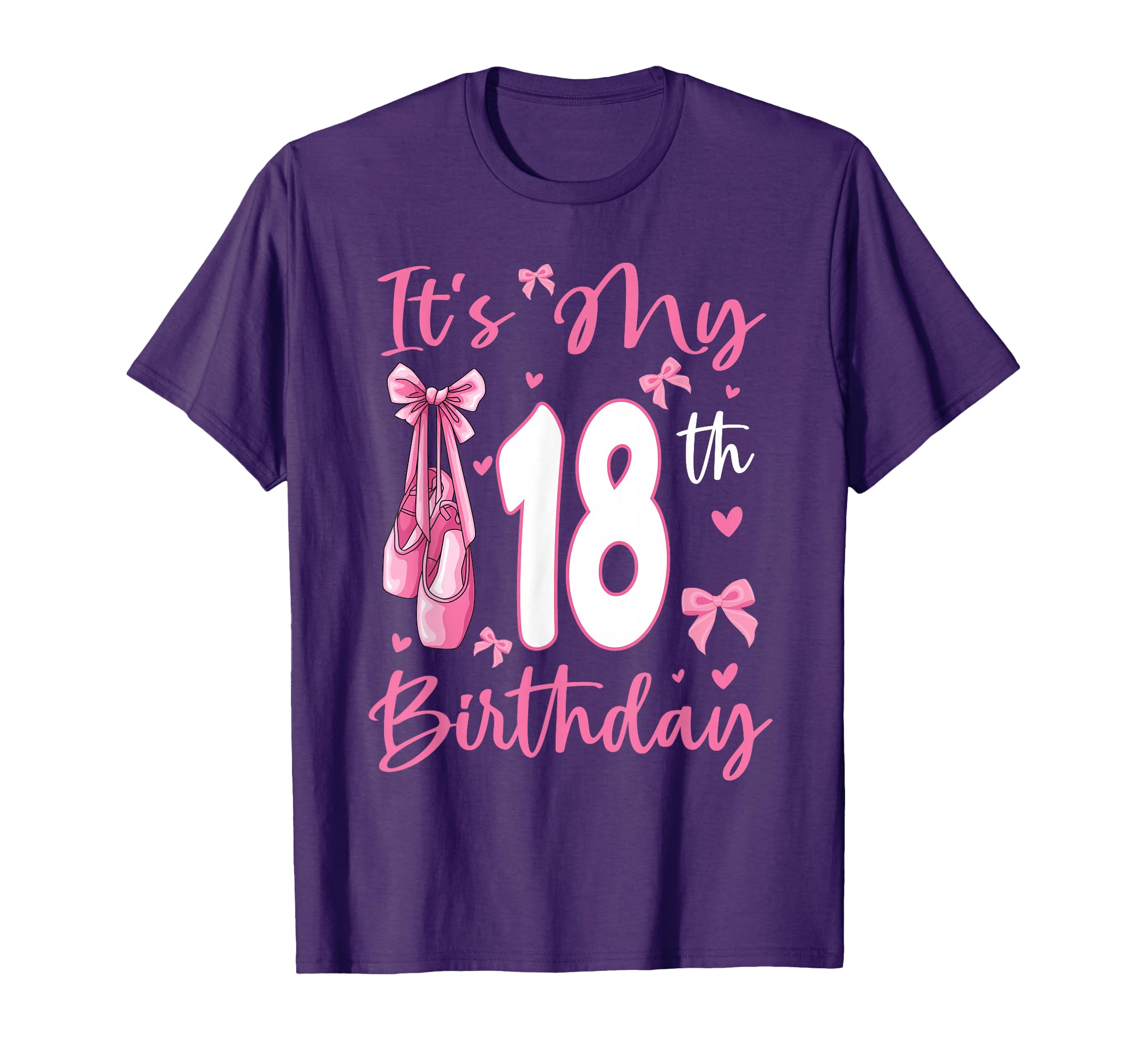 It's My 18th Birthday Girl Ballerina 18 Year Old Party T-Shirt