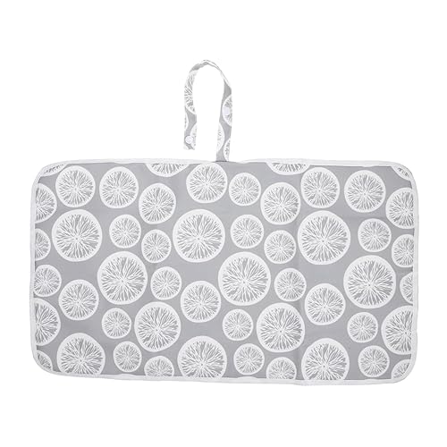 Cambiador de pañales portátil Cojín de viaje reutilizable Cojín ligero para el hogar cambiador para limón gris