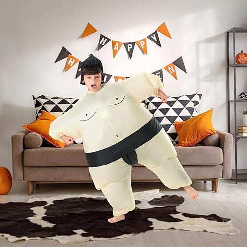 Miniatura 4 de Disfraz inflable de luchador de sumo para niños disfraz de lucha para Halloween de Toloco