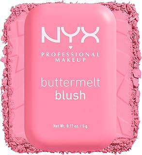 NYX Professional Makeup Buttermelt Powder Blush, Up To 12H Wear, Seamless Blending, Fade and Transfer Resistant, With Shea and Mango Butter, Vegan Formula, Shade: Butta Together