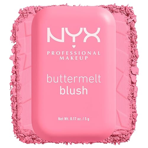 NYX PROFESSIONAL MAKEUP Buttermelt Powder Blush, Fade and Transfer-Resistant Blush,