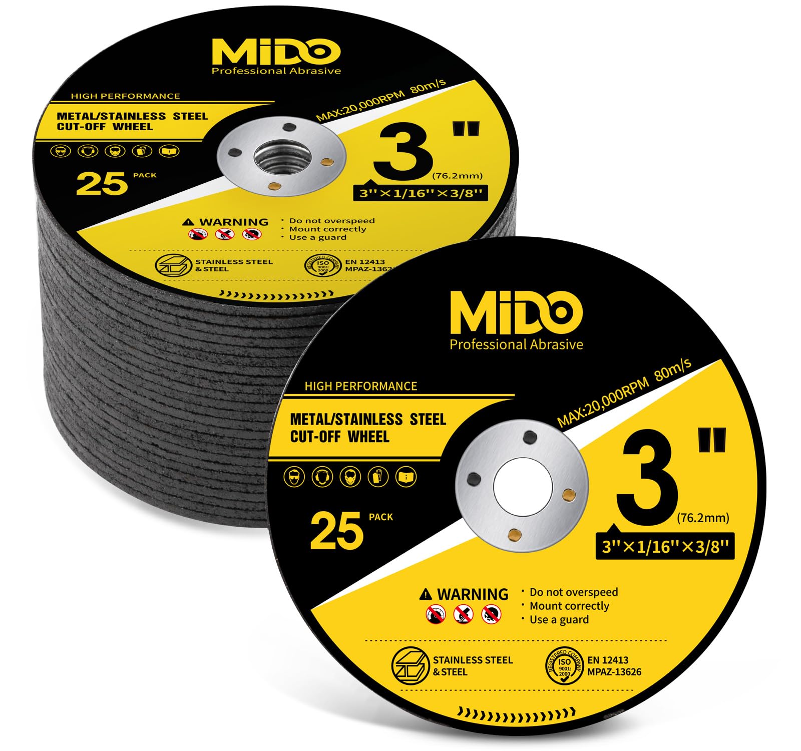 Cut-Off Wheels - 20 Pack for Angle Grinder -10