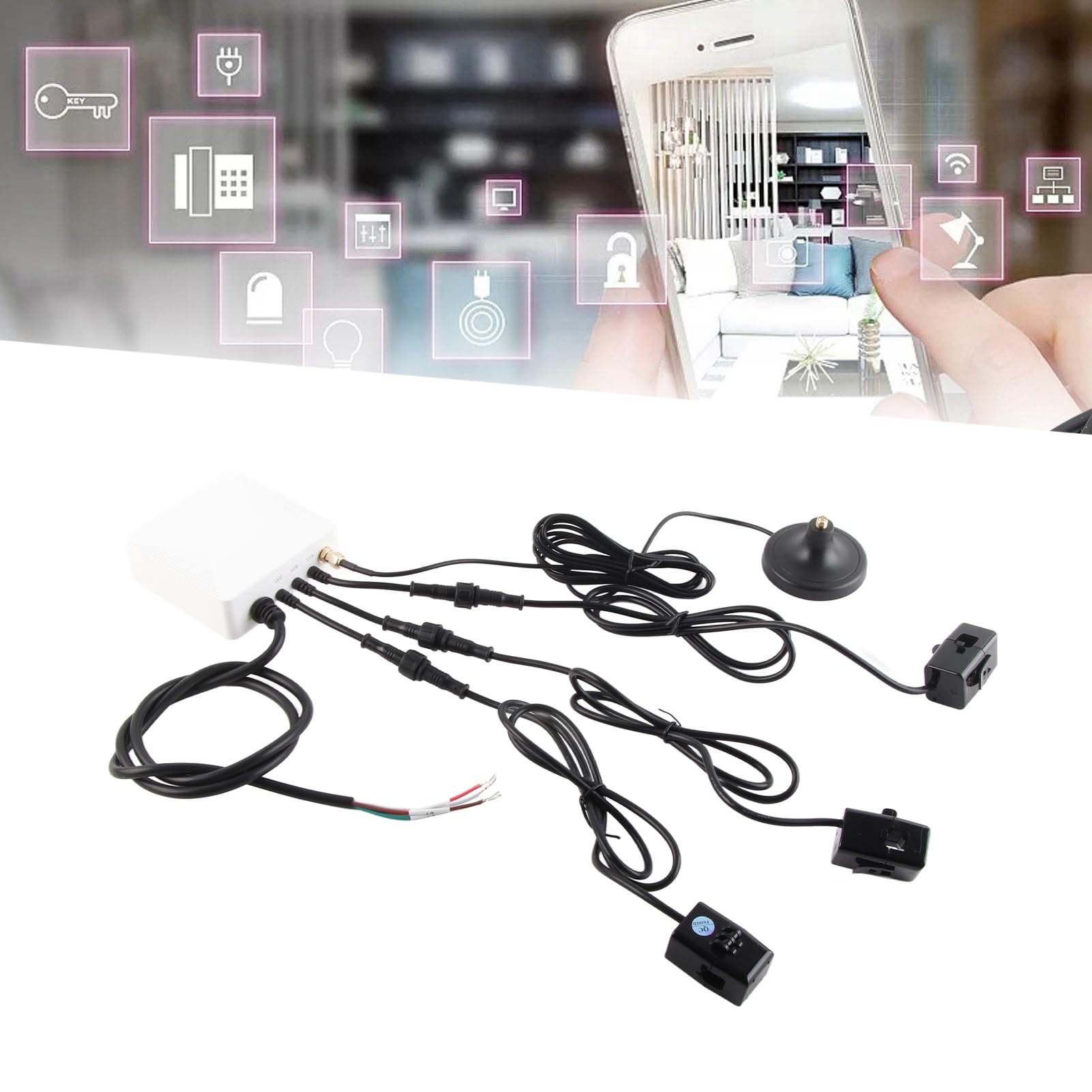 Rosvola Smart Energy Monitor mit 3 X 200A Sensoren