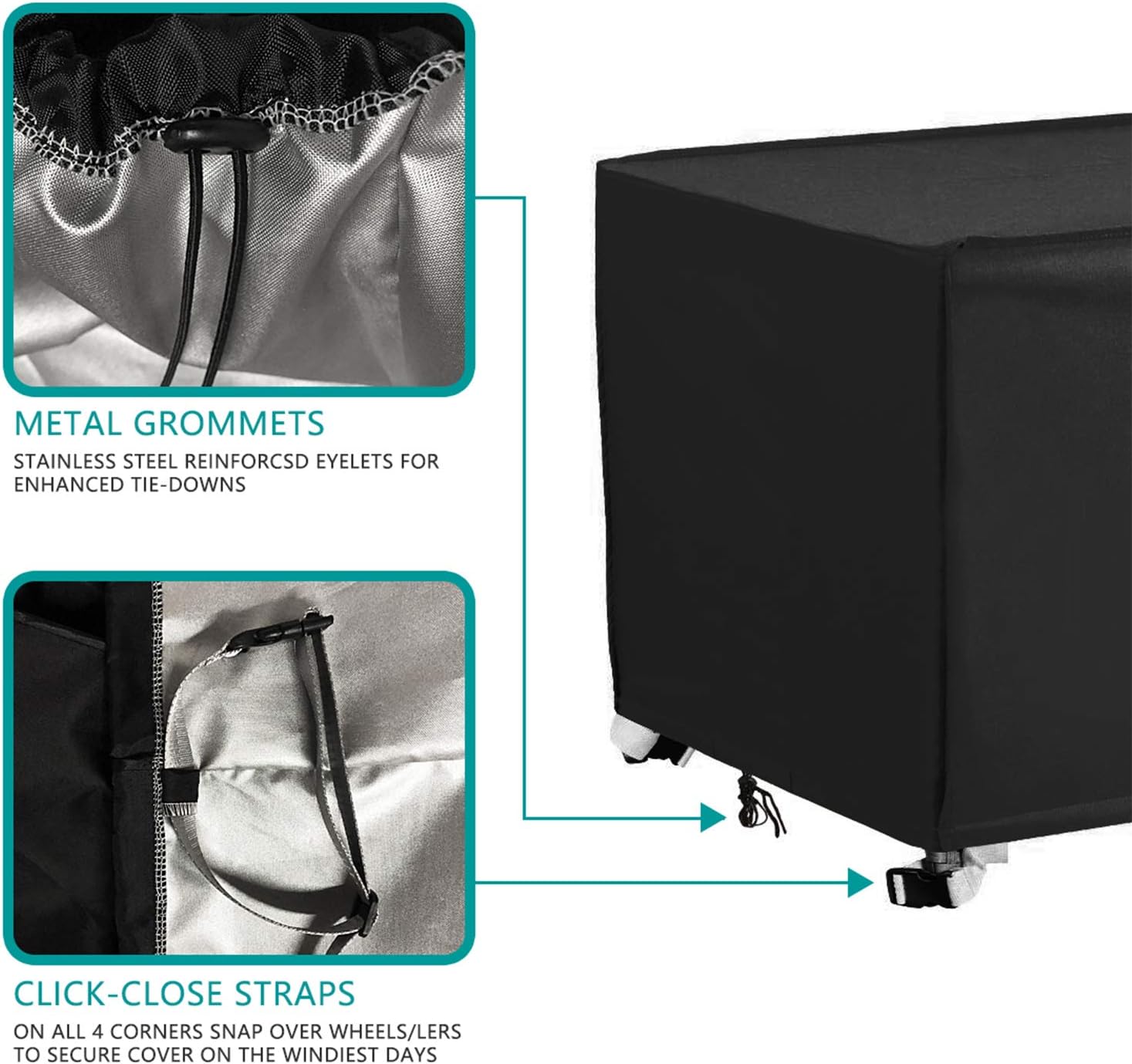 Patio Deck Box Cover to Protect Large Deck Boxes 62"L x 30"W x 28"D : Patio, Lawn & Garden