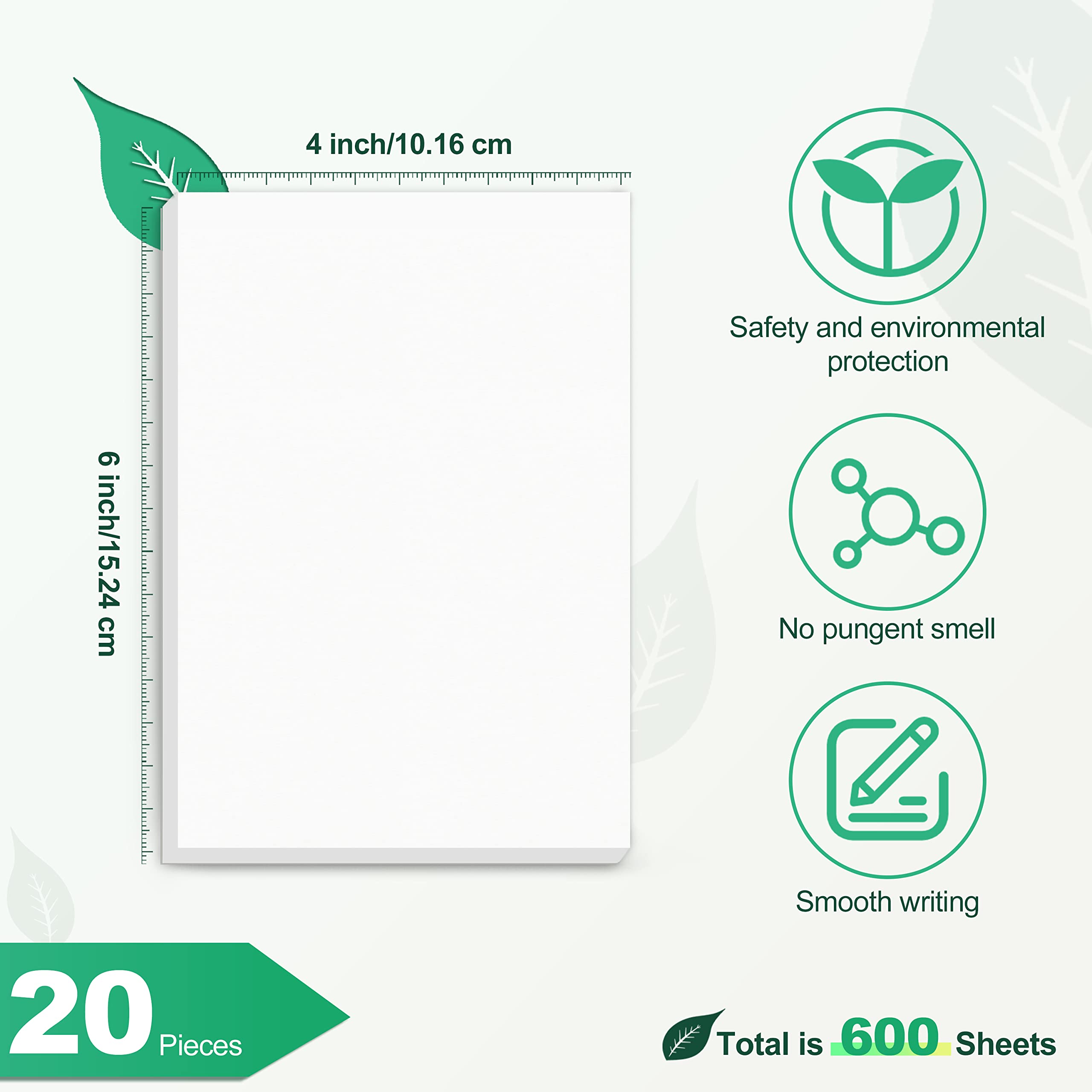 Snapklik.com : 20 Pack Notepads Refills For Taking Notes And Reminders ...